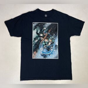 Demon Slayer The Movie Mugen Train Graphic T-shirt Men Large Black Short Sleeve